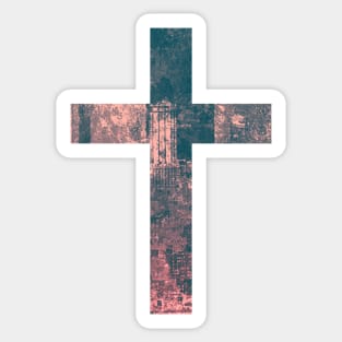 City Easter Cross Design Sticker